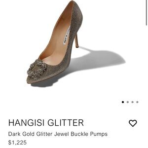 Manolo Blahnik Heels  Hangisi Glitter - almost new! No Box